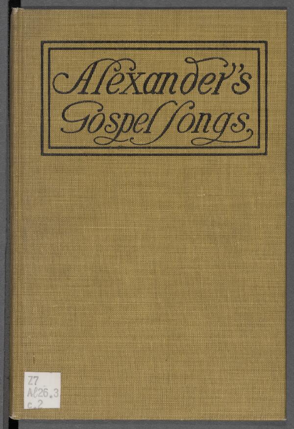 First page of Alexander's Gospel Songs