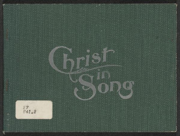 First page of Christ in Song