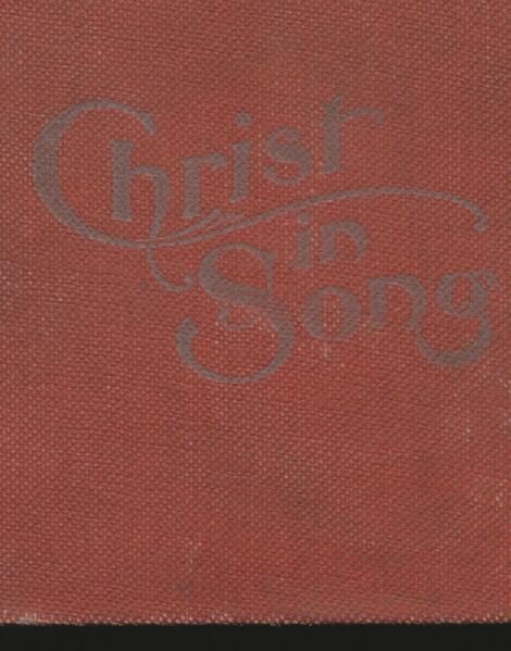 First page of Christ in Song