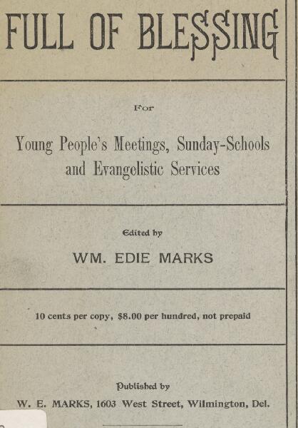 First page of Full of Blessing