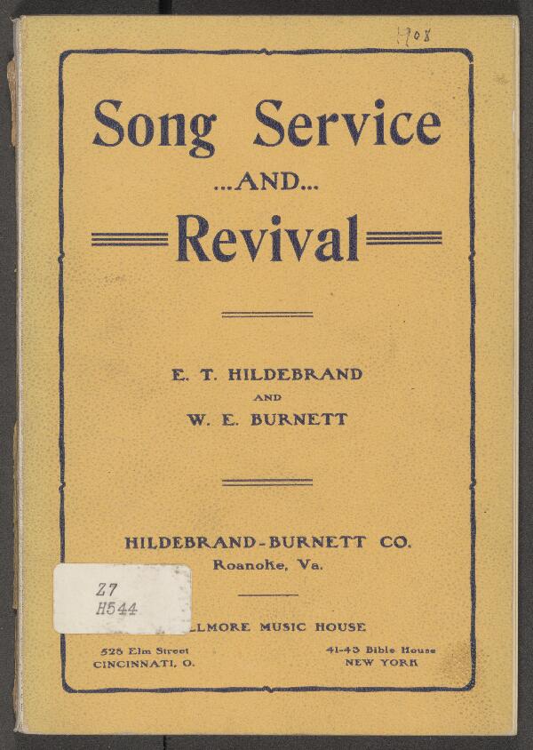 First page of Song Service