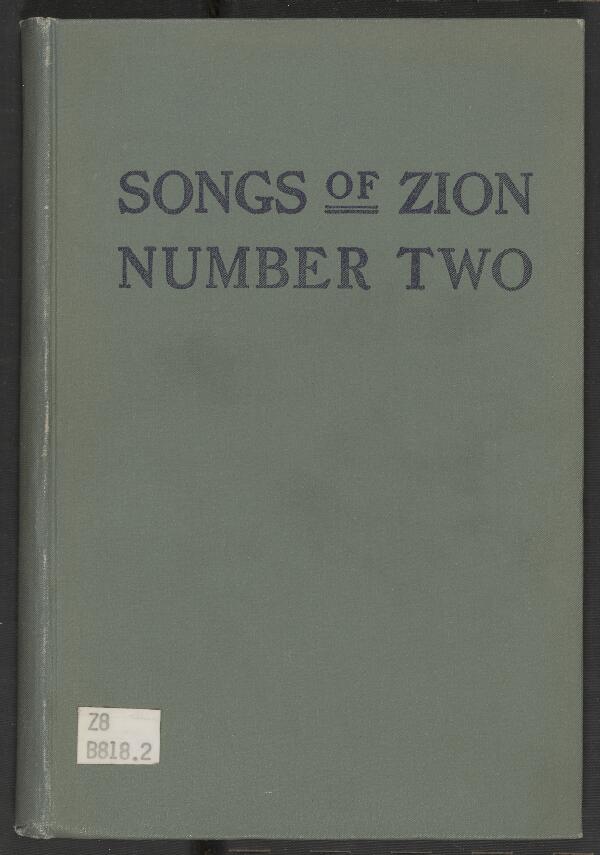 First page of Songs of Zion No. 2