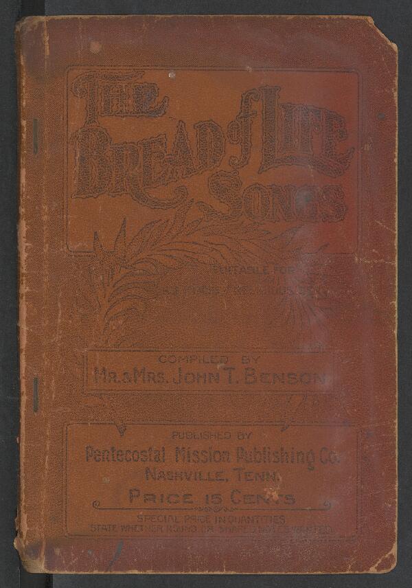 First page of The Bread of Life Songs