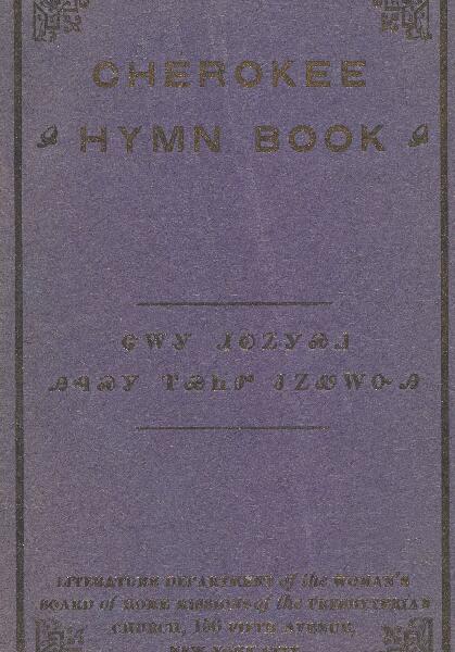 First page of Cherokee Hymns