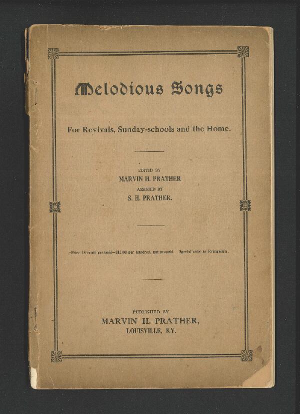 First page of Melodious Songs
