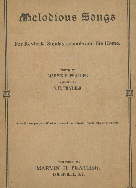 First page of Melodious Songs