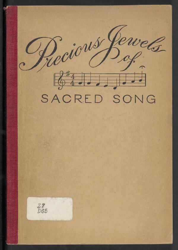 First page of Precious Jewels of Sacred Song