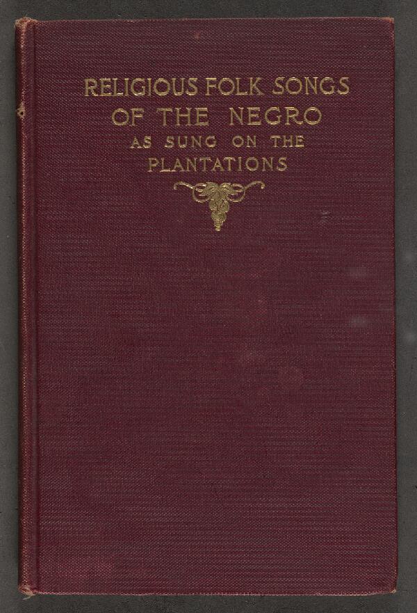 First page of Religious Folk Songs of the Negro