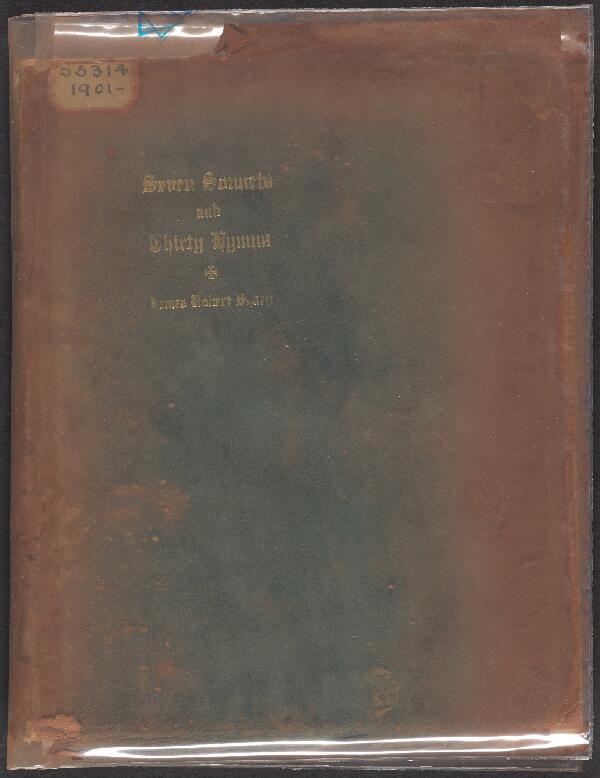 First page of Seven Sonnets