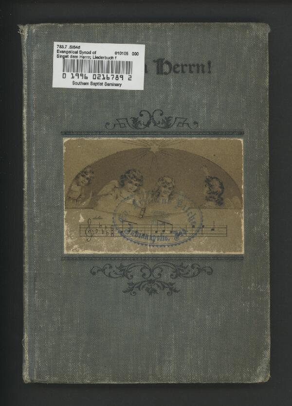 First page of Singet dem Herrn