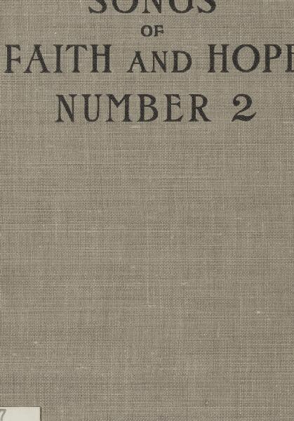First page of Songs of Faith and Hope No. 2