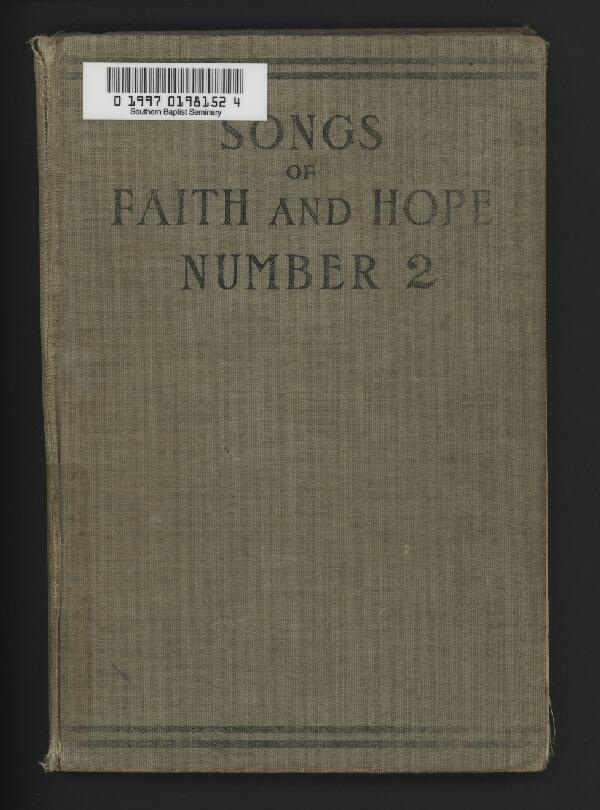 First page of Songs of Faith and Hope, No. 2