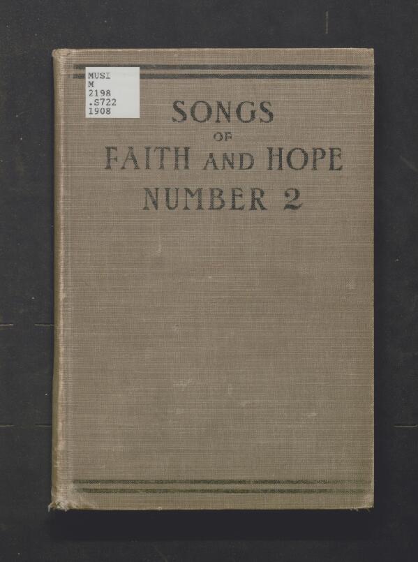 First page of Songs of Faith and Hope