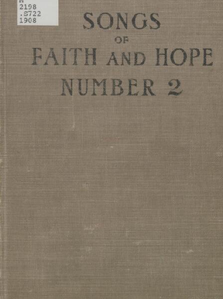 First page of Songs of Faith and Hope