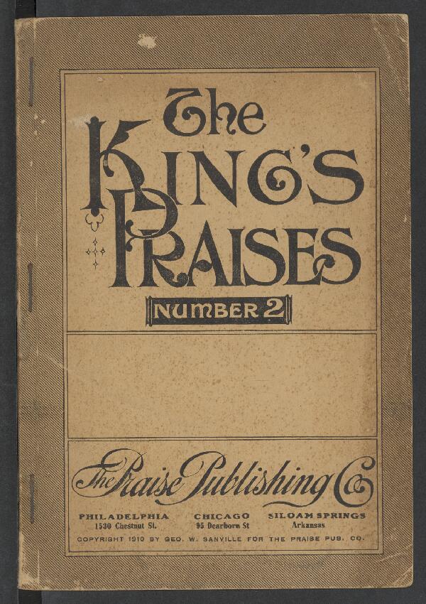First page of The King's Praises Number 2