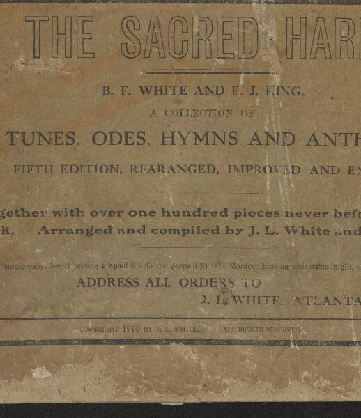 First page of The Sacred Harp