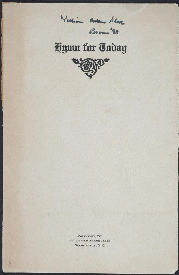 First page of Hymn for Today