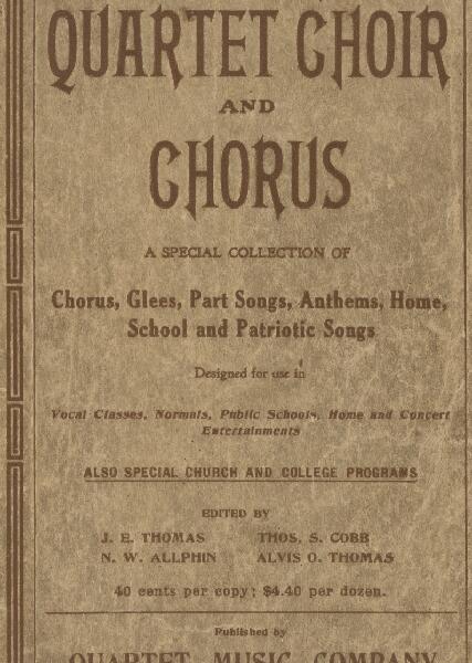 First page of Quartet Choir and Chorus