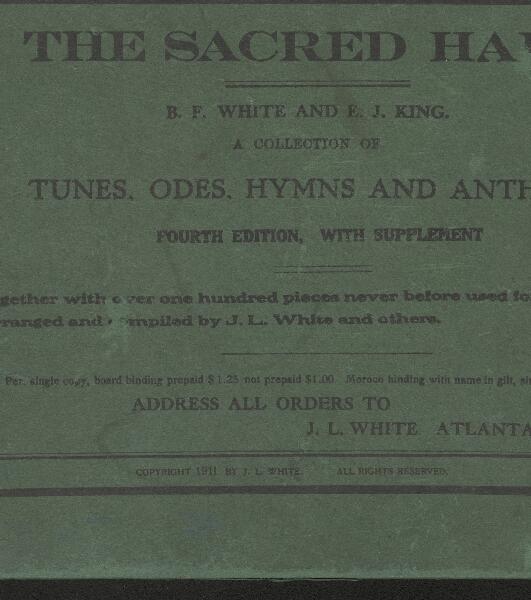 First page of The Sacred Harp