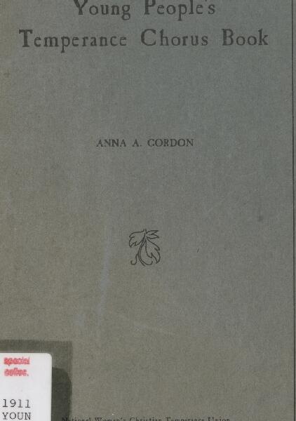 First page of Young People's Temperance Chorus Book