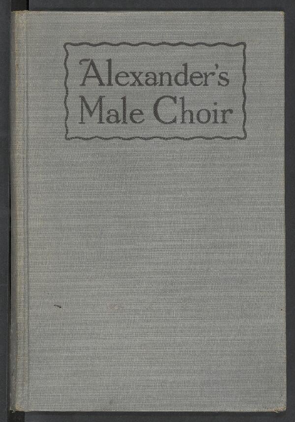 First page of Alexander's Male Choir