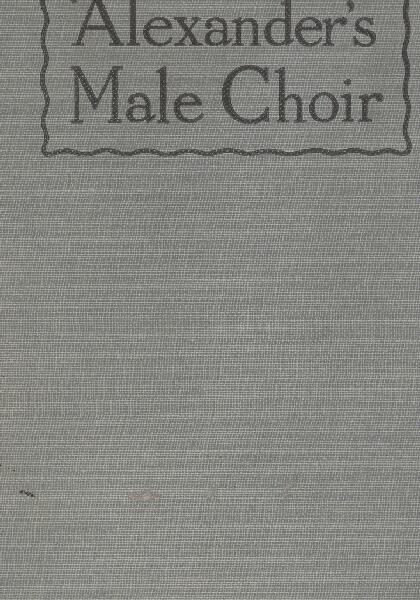 First page of Alexander's Male Choir