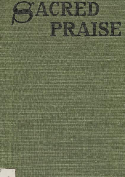 First page of Sacred Praise