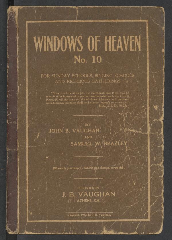First page of Windows of Heaven No. 10