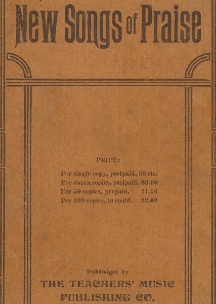 First page of New Songs of Praise