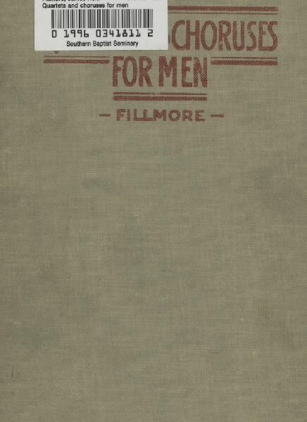 First page of Quartets and Choruses