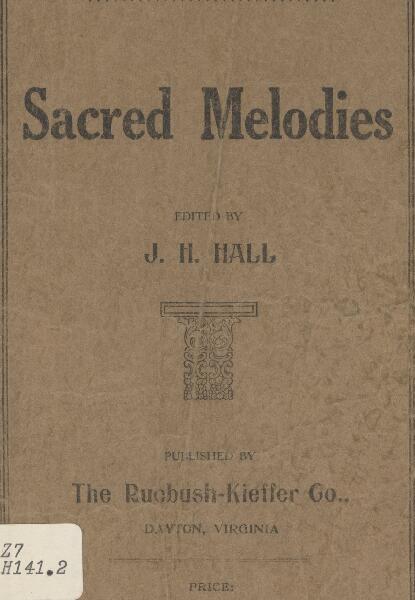 First page of Sacred Melodies