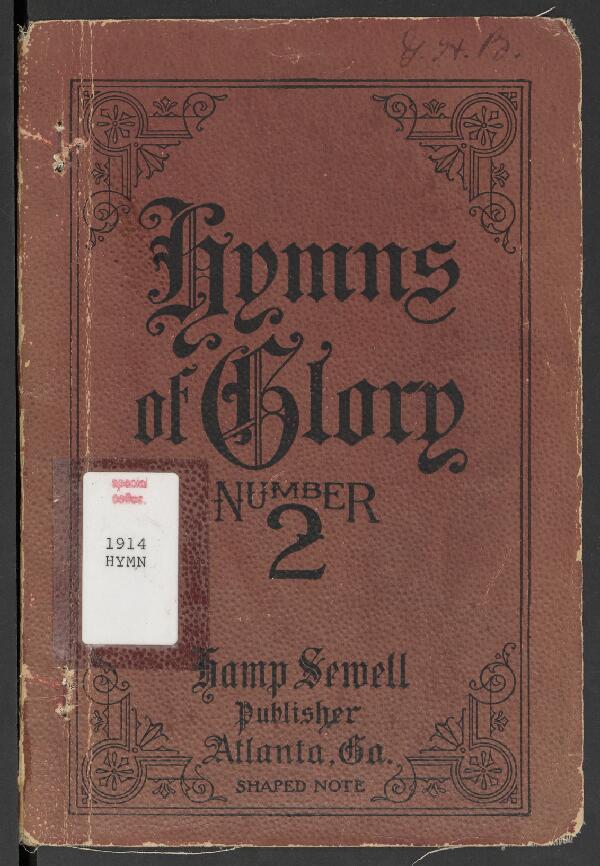 First page of Hymns of Glory No. 2
