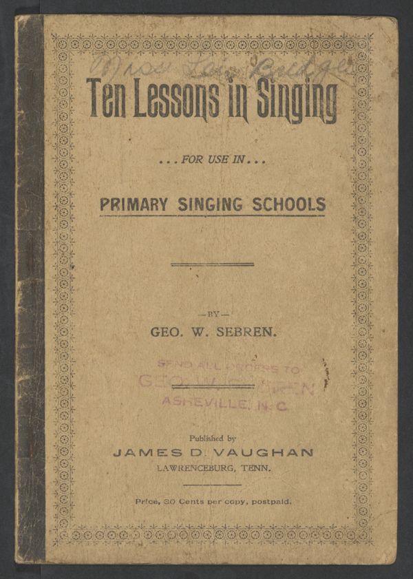 Ten Lessons in Singing