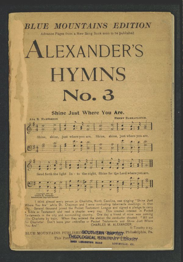 Alexander's Hymns, No. 3