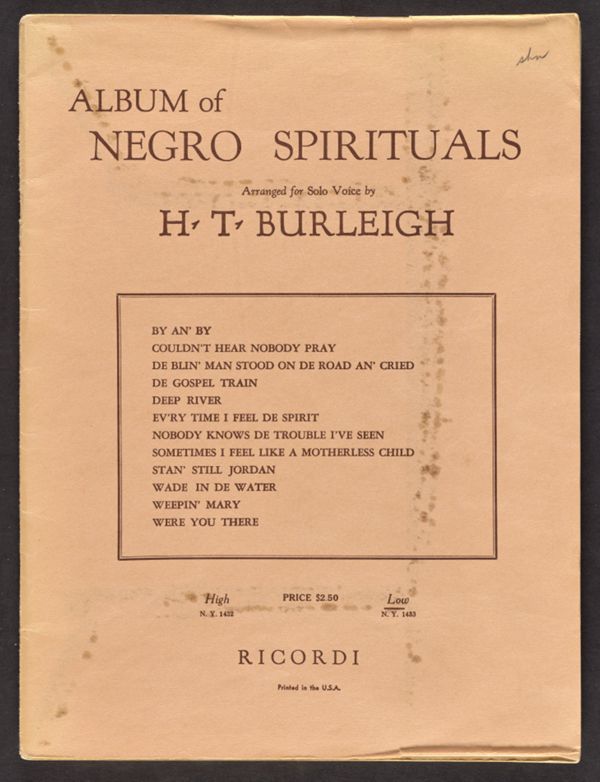 Album of Negro Spirituals