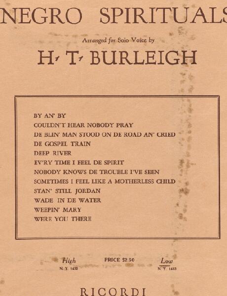 Album of Negro Spirituals