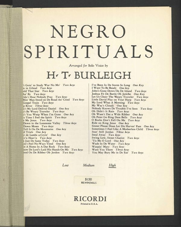Negro Spirituals