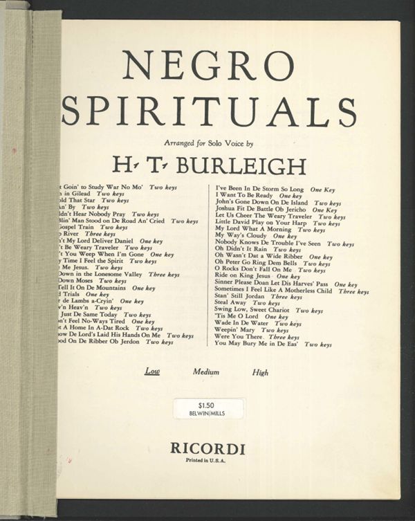 Negro Spirituals