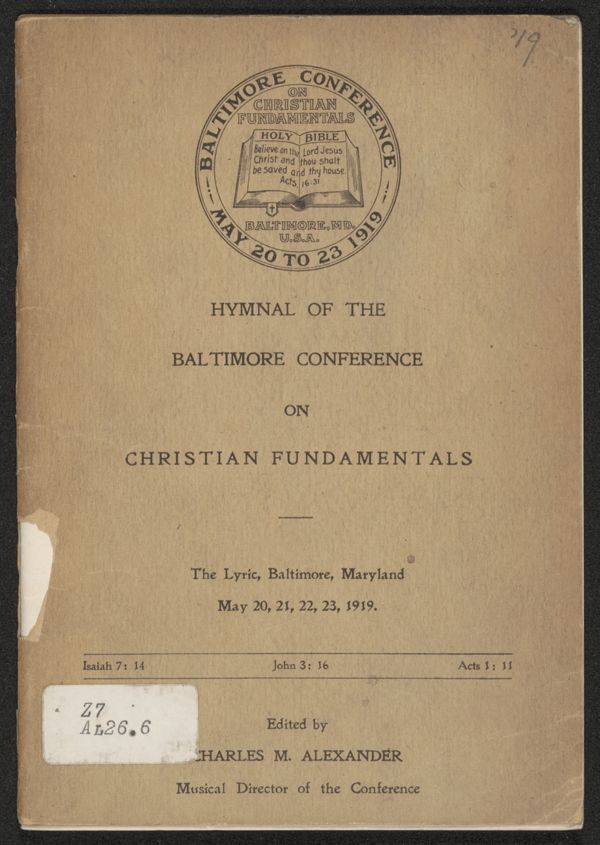 Hymnal of the Baltimore Conference