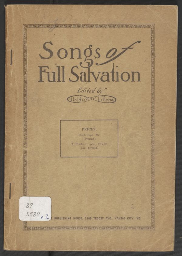 First page of Songs of Full Salvation