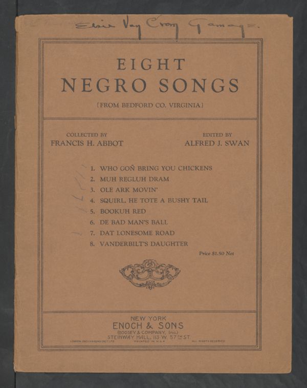 Eight Negro Songs