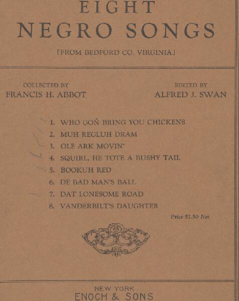 Eight Negro Songs