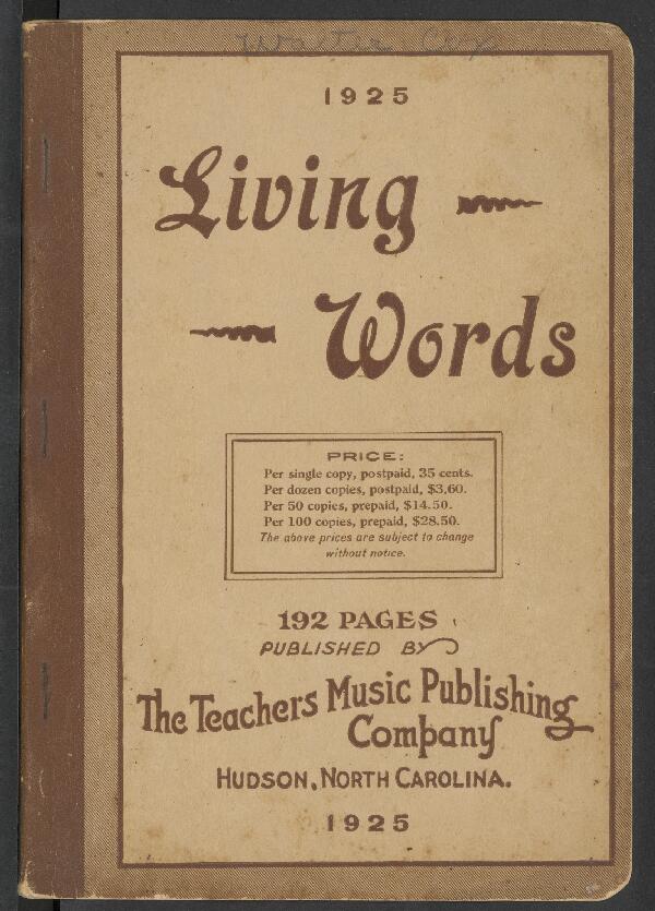 First page of Living Words