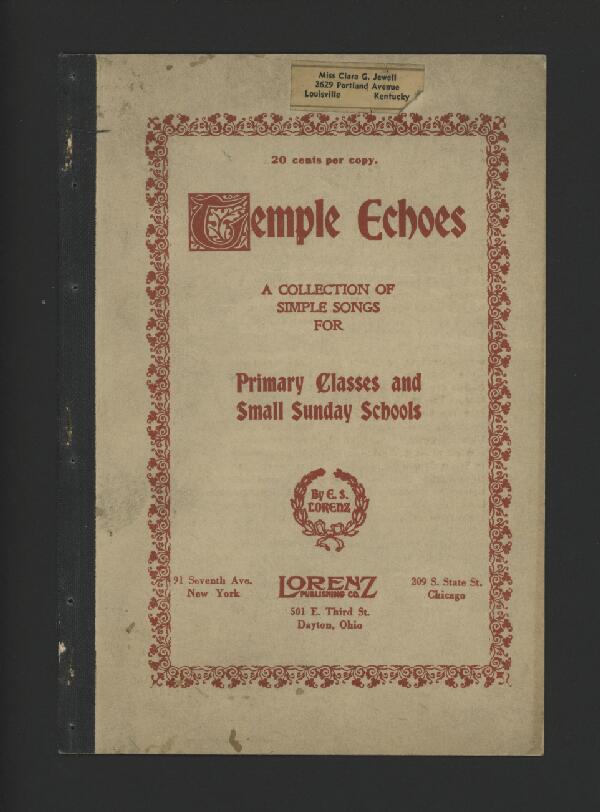 First page of Temple Echoes