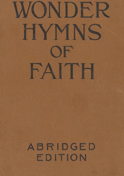 First page of Wonder Hymns of Faith