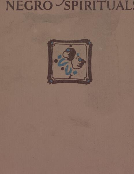 First page of The Book of American Negro Spirituals