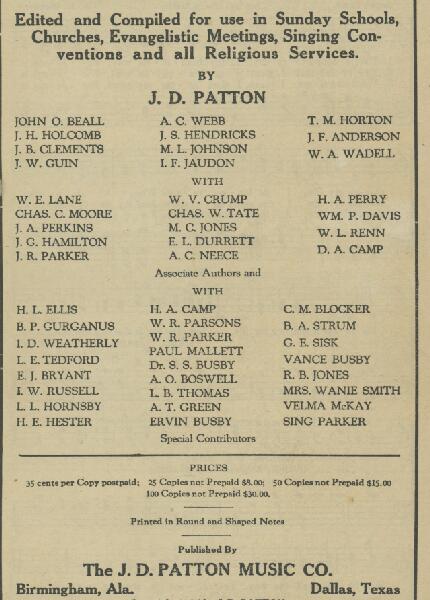 First page of Christian Praise