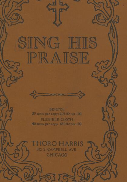 First page of Sing His Praise
