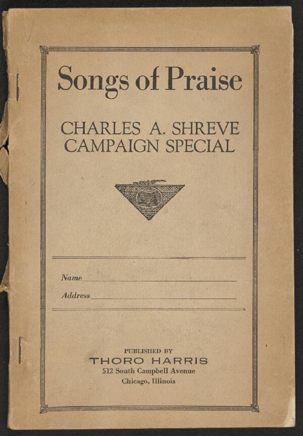 First page of Songs of Praise