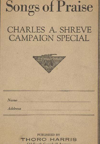 First page of Songs of Praise